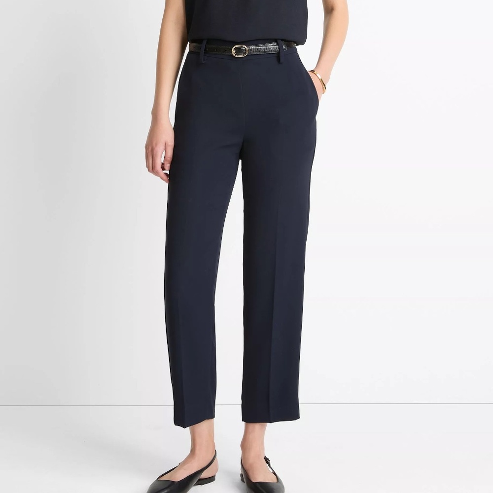Vince Pull On Crop Pant - Blue